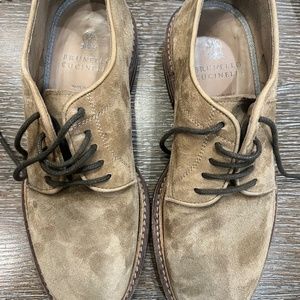 Brunello Cucinelli Tan Suede Shoes